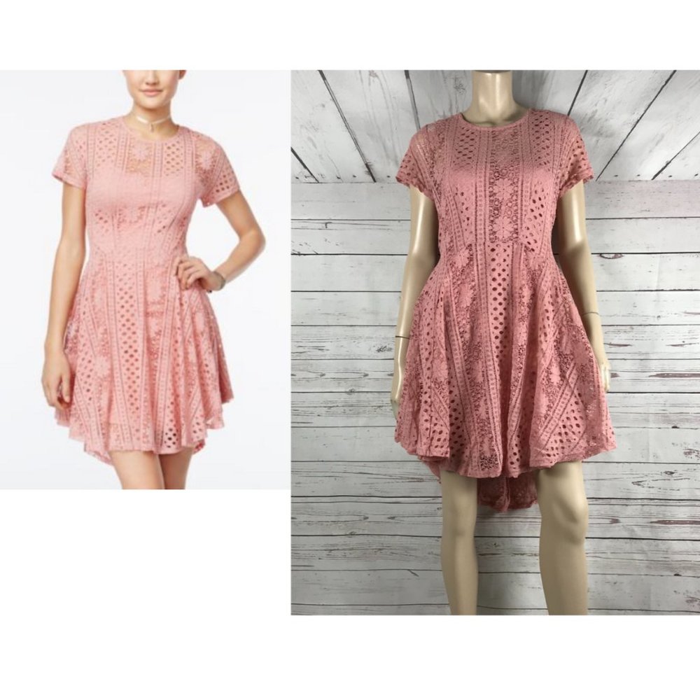 AMERICAN RAG Lace Dress, Dusty Rose NWT L - Picture 7 of 8